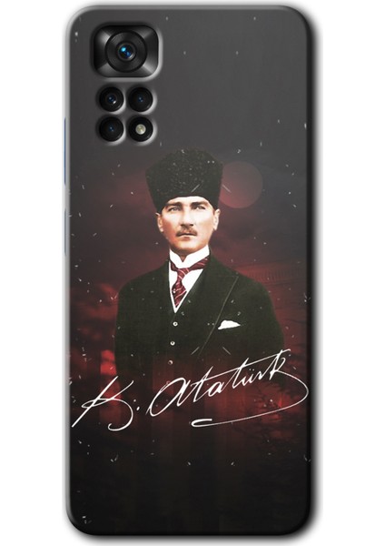 Xiaomi Redmi Note 11 Pro 5g Kılıf Hd Desen Baskılı Arka Kapak - Kemal Atatürk