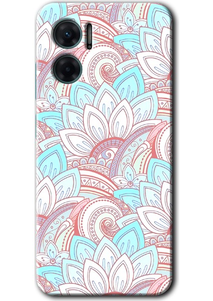 Xiaomi Redmi Note 11E Kılıf Hd Desen Baskılı Arka Kapak - Çin Mandala 1