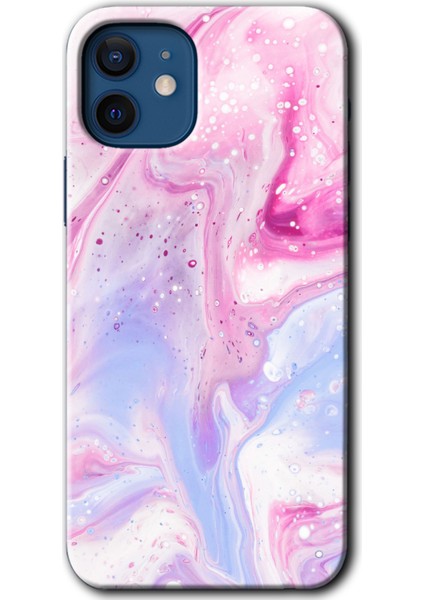 iPhone 12 Mini Kılıf Hd Desen Baskılı Arka Kapak + Temperli Cam - K12ARMIŞ Leke