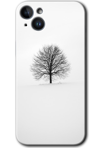 iPhone 14 Kılıf Hd Desen Baskılı Arka Kapak - Alone Tree