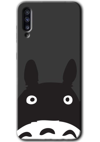 Samsung Galaxy A50 Kılıf Hd Desen Baskılı Arka Kapak + Temperli Cam - Şaşkın Eşek
