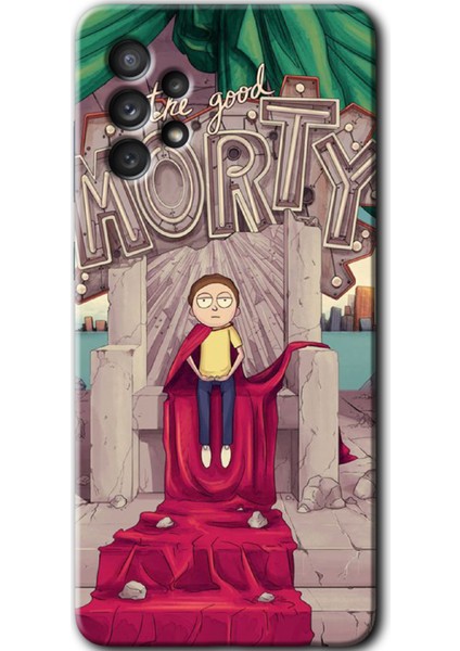 Samsung Galaxy A33 Kılıf Hd Desen Baskılı Arka Kapak + Temperli Cam - Morty