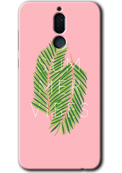 Huawei Mate 10 Lite Kılıf Hd Desen Baskılı Arka Kapak + Temperli Cam - Summer Vibes