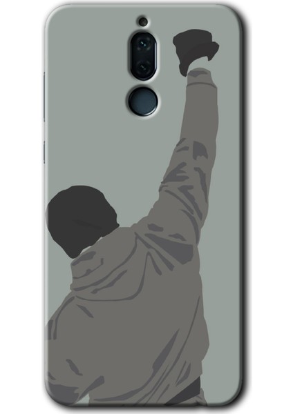 Huawei Mate 10 Lite Kılıf Hd Desen Baskılı Arka Kapak + Temperli Cam - Artwork Wide