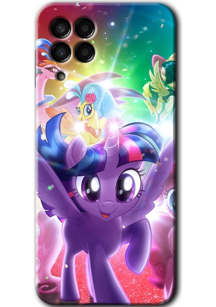 Samsung Galaxy M33 Kılıf Hd Desen Baskılı Arka Kapak + Temperli Cam - Pony
