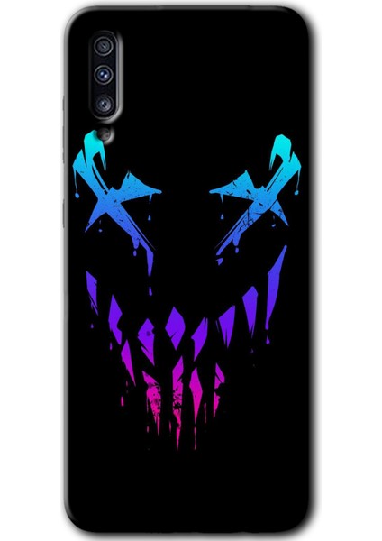 Samsung Galaxy A50 Kılıf Hd Desen Baskılı Arka Kapak + Temperli Cam - Çığlık