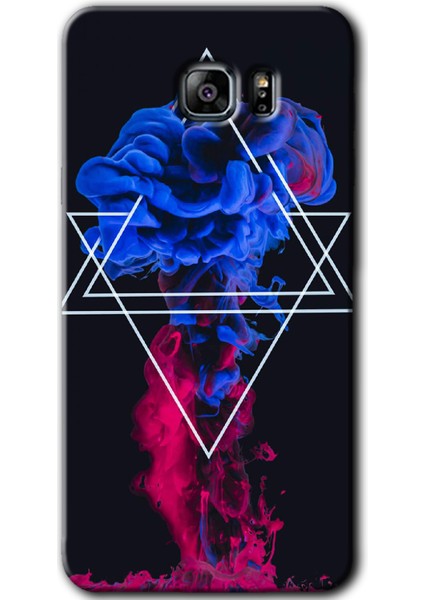 Samsung Galaxy Note 5 Kılıf Hd Desen Baskılı Arka Kapak + Temperli Cam - Mekanik Duman 1