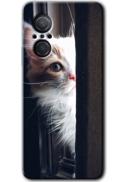 Huawei Nova 9 Se Kılıf Hd Desen Baskılı Arka Kapak - Kedi Bakışı