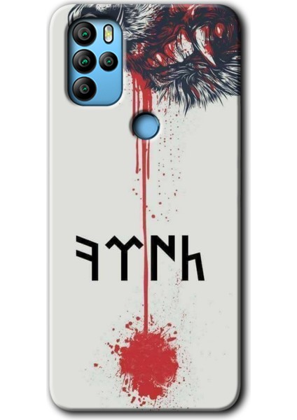 General Mobile Gm 21 Pro Kılıf Hd Desen Baskılı Arka Kapak + Temperli Cam - Kan Uykusu