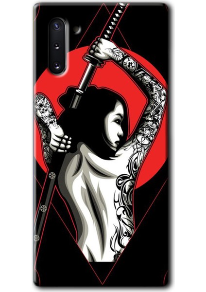 Samsung Galaxy Note 10 Kılıf Hd Desen Baskılı Arka Kapak + Temperli Cam - SAMUR19 Girl