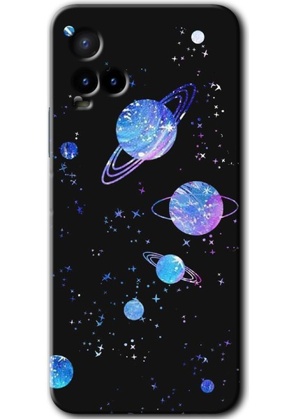 Vivo Y21 Kılıf Hd Desen Baskılı Arka Kapak - Samanyolu Galaksi
