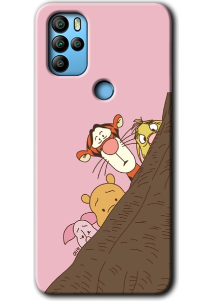 General Mobile Gm 21 Pro Kılıf Hd Desen Baskılı Arka Kapak + Temperli Cam - Winnie The Pooh