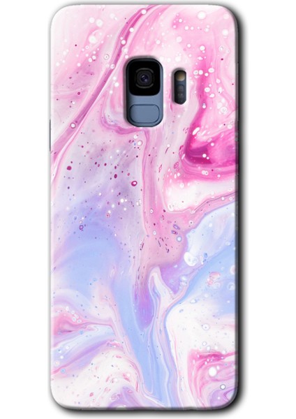 Samsung Galaxy S9 Kılıf Hd Desen Baskılı Arka Kapak + Temperli Cam - K12ARMIŞ Leke