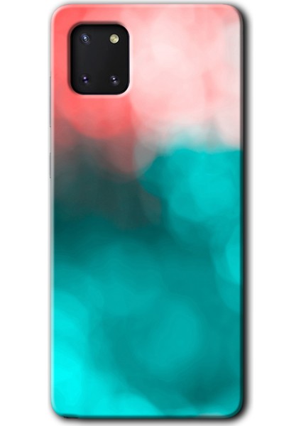 Samsung Galaxy Note 10 Lite Kılıf Hd Desen Baskılı Arka Kapak + Temperli Cam - Flu Işık