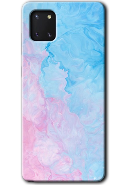 Samsung Galaxy Note 10 Lite Kılıf Hd Desen Baskılı Arka Kapak + Temperli Cam - Blue Art fiyatları