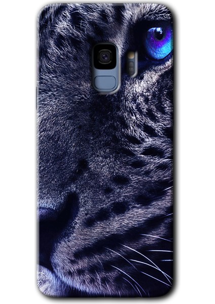 Samsung Galaxy S9 Kılıf Hd Desen Baskılı Arka Kapak + Temperli Cam - Kaplan