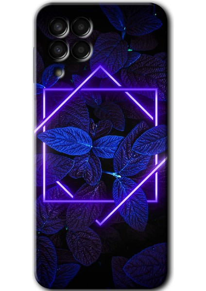 Samsung Galaxy M33 Kılıf Hd Desen Baskılı Arka Kapak + Temperli Cam - Mekanik Yaprak 5