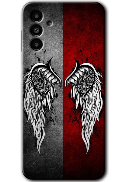 Samsung Galaxy A13 5g Kılıf Hd Desen Baskılı Arka Kapak + Temperli Cam - Lucifer