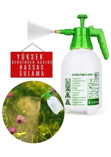 2 Litre Bahçe Hassas Sulama Pompası