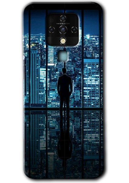 Tecno Camon 16 Kılıf Hd Desen Baskılı Arka Kapak - Şehir Manzarası