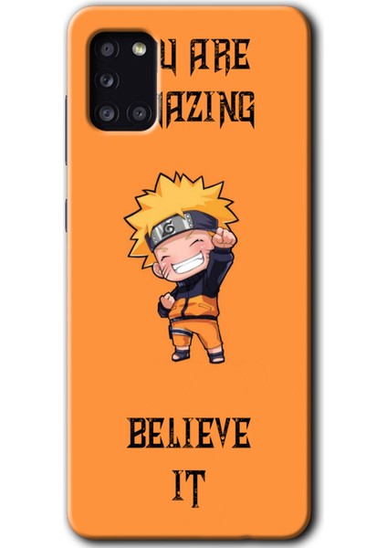 Samsung Galaxy A31 Kılıf Hd Desen Baskılı Arka Kapak + Temperli Cam - Kendine Inan