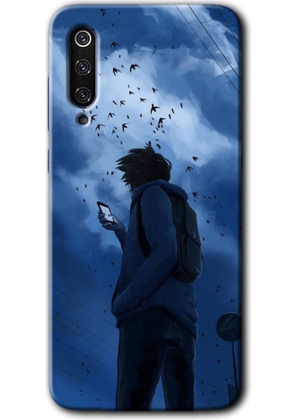 Xiaomi Mi 9 Kılıf Hd Desen Baskılı Arka Kapak - Sonbahar Yalnızlığı
