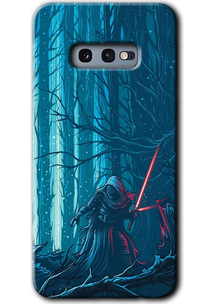 Samsung Galaxy S10E Kılıf Hd Desen Baskılı Arka Kapak + Temperli Cam - Jedi