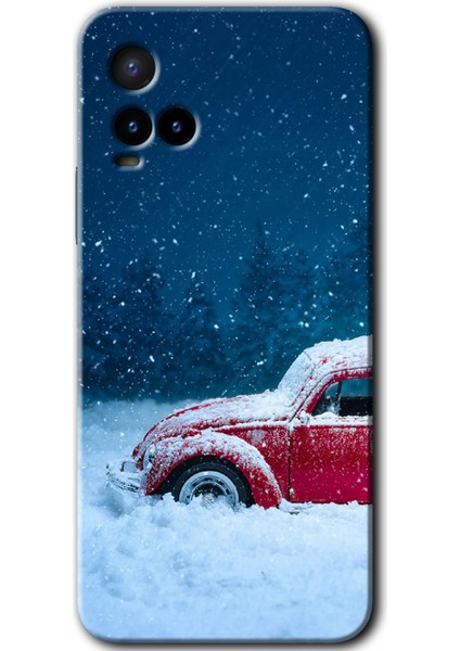Vivo Y33S Kılıf Hd Desen Baskılı Arka Kapak - Karlı Vosvos