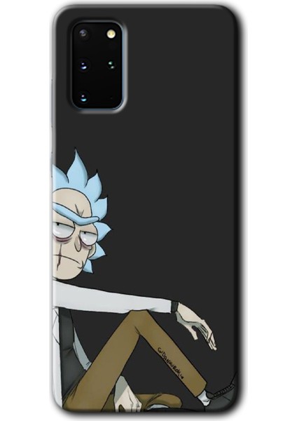 Samsung Galaxy S20 Plus Kılıf Hd Desen Baskılı Arka Kapak + Temperli Cam - Rick