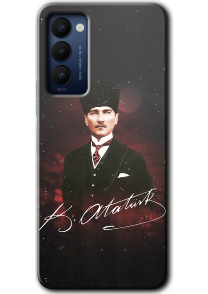 Tecno Camon 18P Kılıf Hd Desen Baskılı Arka Kapak - Kemal Atatürk