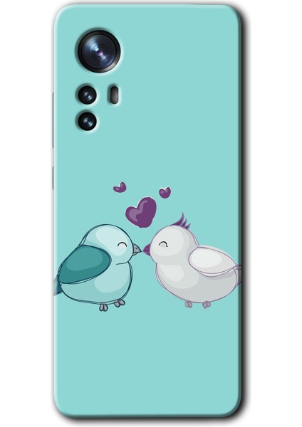Xiaomi Mi 12 Kılıf Hd Desen Baskılı Arka Kapak - Mutlu Kuşlar