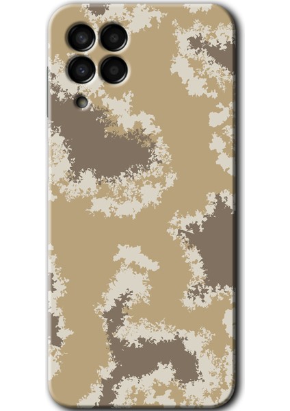 Samsung Galaxy M33 Kılıf Hd Desen Baskılı Arka Kapak + Temperli Cam - Kamuflaj 33