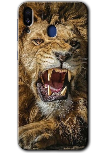 Samsung Galaxy M20 Kılıf Hd Desen Baskılı Arka Kapak + Temperli Cam - Lion King