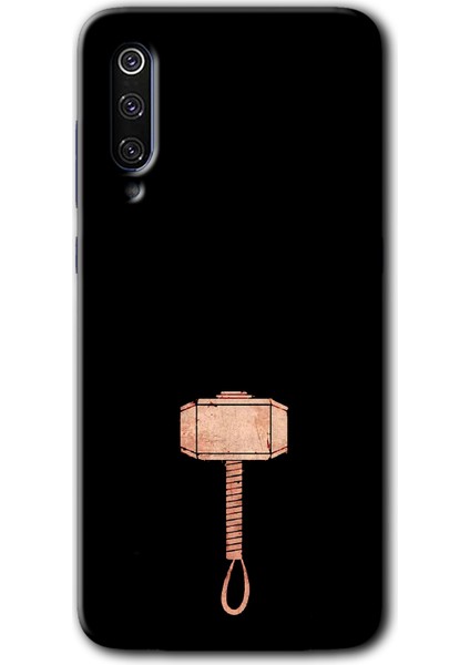 Xiaomi Mi 9 Kılıf Hd Desen Baskılı Arka Kapak - Thor Çekiç