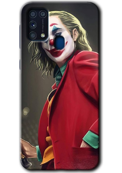 Samsung Galaxy M31 Kılıf Hd Desen Baskılı Arka Kapak + Temperli Cam - Reel Joker