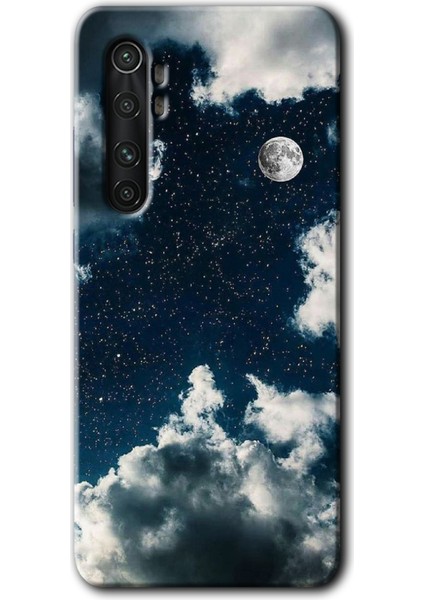 Xiaomi Mi Note 10 Lite Kılıf Hd Desen Baskılı Arka Kapak - Gece Gökyüzü