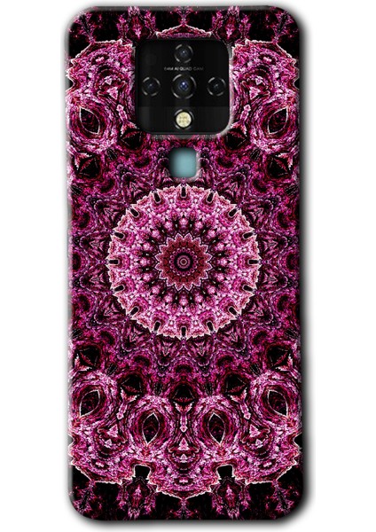 Tecno Camon 16 Kılıf Hd Desen Baskılı Arka Kapak - Mandala Patterns Kaleidoscope
