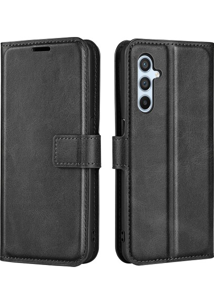 Samsung Galaxy A54 5g Pu Deri Buzağı Dokusu Bırak-Kötü Telefon Kılıfı Stand Cüzdanı (Yurt Dışından)