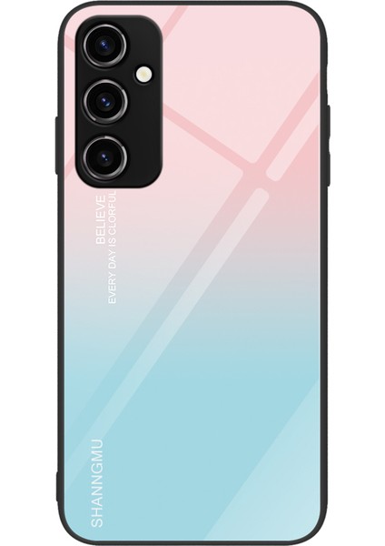 Samsung Galaxy A54 5g Telefon Kapağı Desen Baskı Temperli Cam+Pc+Tpu Telefon Kılıfı (Yurt Dışından)