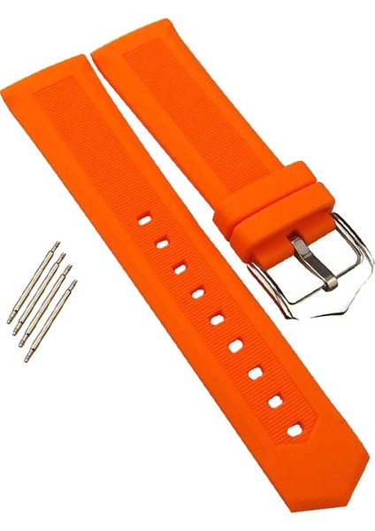 1 Parça Izle Kayışı Paslanmaz Çelik Toka, Spor Izle Kayışı ile Bahar Şerit-Mavi - Turuncu 19MM (Yurt Dışından)