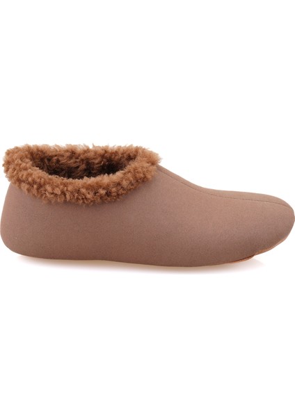 Kahve Kadın Fluffy Yünlü Patik fırsatları