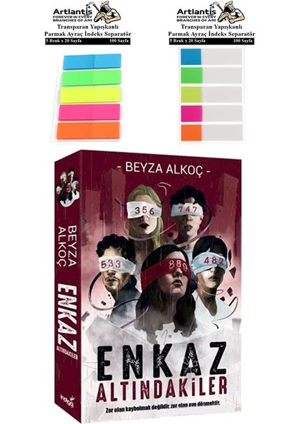 Enkaz Altındakiler Beyza Alkoç Roman 464 Sayfa 1 Adet Transparan Kitap Ayraç 2 Paket Enkaz Altındakiler