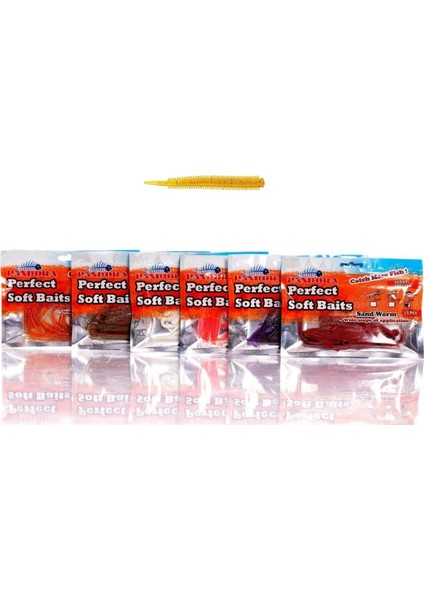 Pandora Perfect Soft Baits Sandworm 7 cm Natural