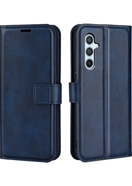 Samsung Galaxy A54 5g Pu Deri Buzağı Dokusu Bırak-Kötü Telefon Kılıfı Stand Cüzdanı (Yurt Dışından)
