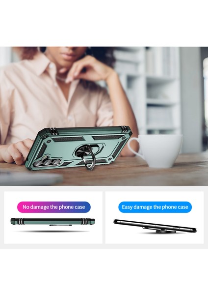 Samsung Galaxy A54 5g Şok Geçirmez Telefon Kasası Askeri Sınıfı Telefon Geri Kapağı ile Yüzük Kickstand (Yurt Dışından) fırsatları