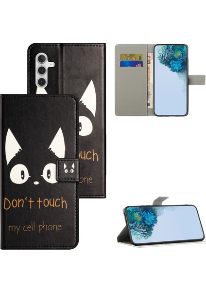 Samsung Galaxy A54 Için 5g Pu Deri Desen Baskı Telefon Kapağı Manyetik Kapanma Flip Stand Cüzdan Folio Kılıfı (Yurt Dışından) fırsatları
