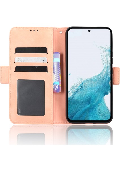 Samsung Galaxy A54 Için 5g Çoklu Kart Yuvası Pu Deri Anti-Şok Telefon Kılıfı Manyetik Flip Koruyucu Telefon Kapağı Cüzdan Stand (Yurt Dışından) modelleri