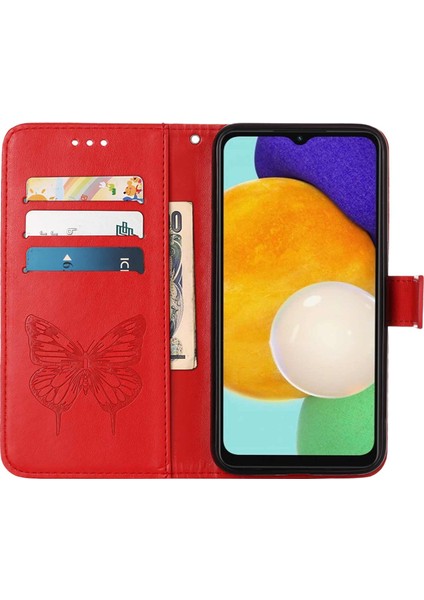 Yb Samsung Galaxy A54 5g Pu Deri Stand Telefon Kapağı Kelebek Çiçeği Için Baskı Seri-4 Basılı Tam Koruma Cüzdan Kılıfı El Kayışı (Yurt Dışından) modelleri