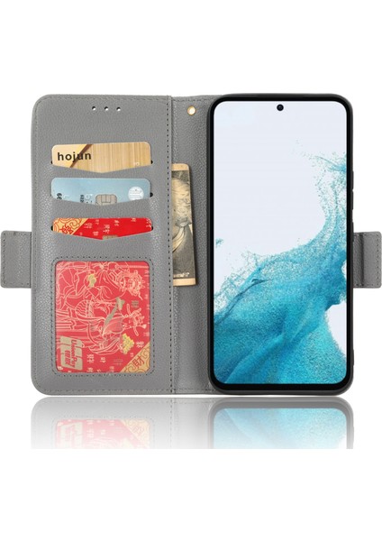 Samsung Galaxy A54 5g Cep Telefonu Kapağı Cüzdan Standı Litchi Doku Pu Deri Çift Manyetik Toka Telefon Kılıfı (Yurt Dışından) fırsatları