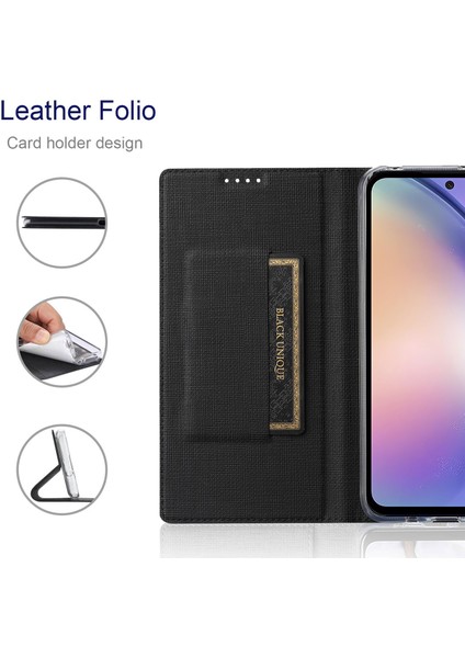 Samsung Galaxy A54 5g Kart Yuvaları Için Vili Dmx Serisi Pu Deri Telefon Kılıf Mobil Telefon Stand Kapağı (Yurt Dışından) modelleri